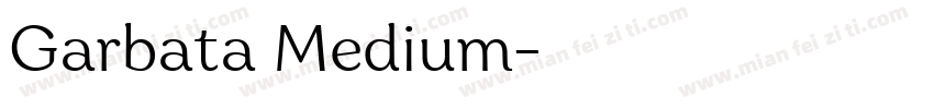 Garbata Medium字体转换